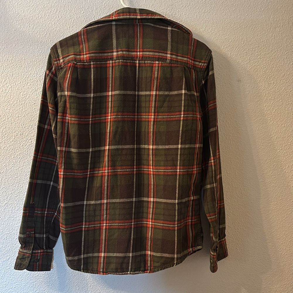 George Brown and Red Lightweight Plaid Shirt Jacket - Picture 5 of 5